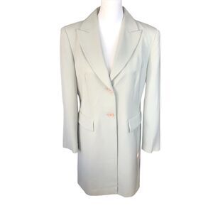 VOTRE NOM Green Long Line Single Breasted‎ Jacket Blazer  Coat Sz S NWT